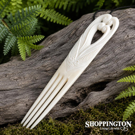 Bone Carving - Fern Frond Heru