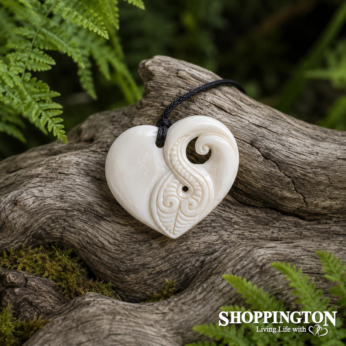 Bone Carving Heart