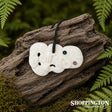 Bone Carving Tiki Pendant