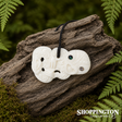 Bone Carving Tiki Pendant