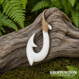 Bone Hei Matau (Hook) Pendant