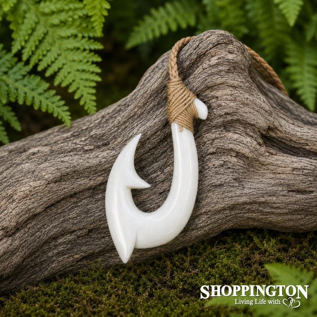 Bone Hei Matau (Hook) Pendant
