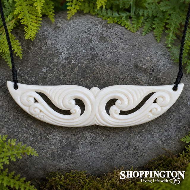 Bone Koru Breast Plate