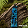 Bone & Paua Carved Manaia Toki - Painted