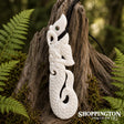 Bone Scaled Manaia Pendant