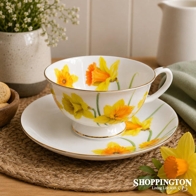 Botanical Symphony Cup & Saucer - Daffodil