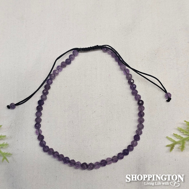 Bracelet - Amethyst Star Cut Gemstones