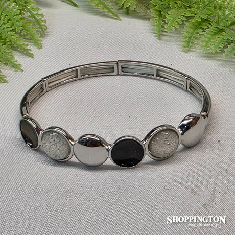 Bracelet - Black & White Domes