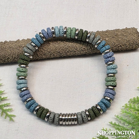 Bracelet - Blue Volcanic Rock