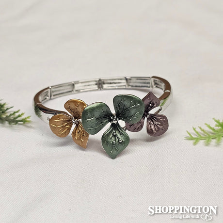 Bracelet - Olive and Mustard Floral