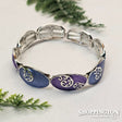 Bracelet - Oval Koru Bracelet - Purple