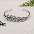 Bracelet - Silver Fern Cuff Adjustable