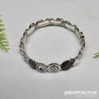 Bracelet - Silver Pinwheels
