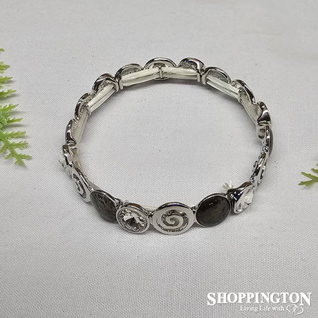Bracelet - Silver Pinwheels