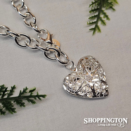 Bracelet - Sterling Silver Star Heart Locket