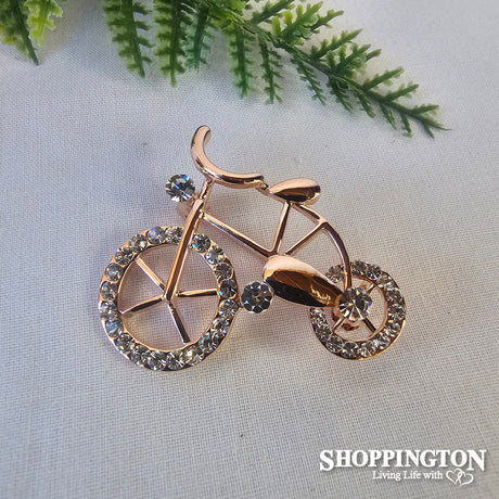 Brooch - Gold Bicycle