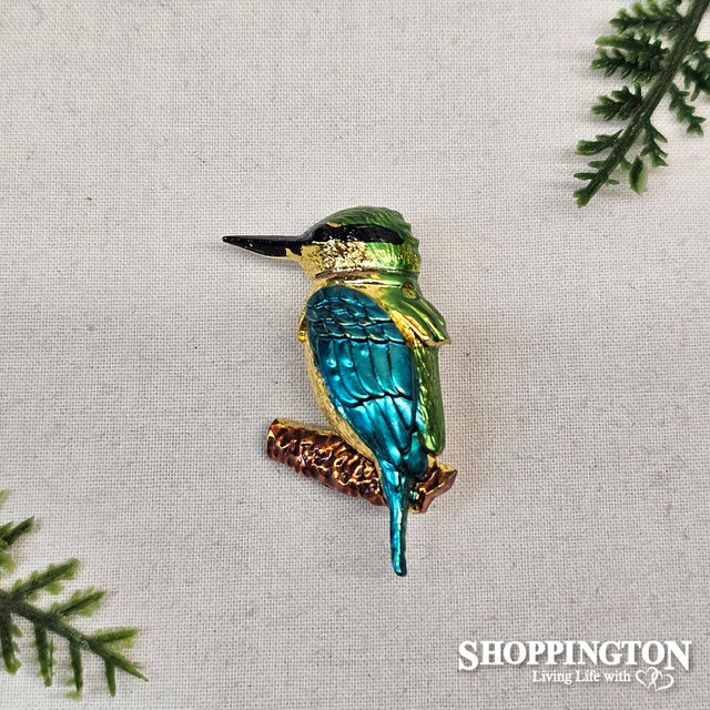 Brooch - Kingfisher