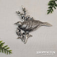 Brooch - Ox-Silver Tui