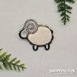Brooch - White Diamante Sheep