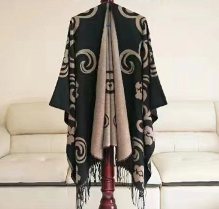 Cape with Curls - Camel