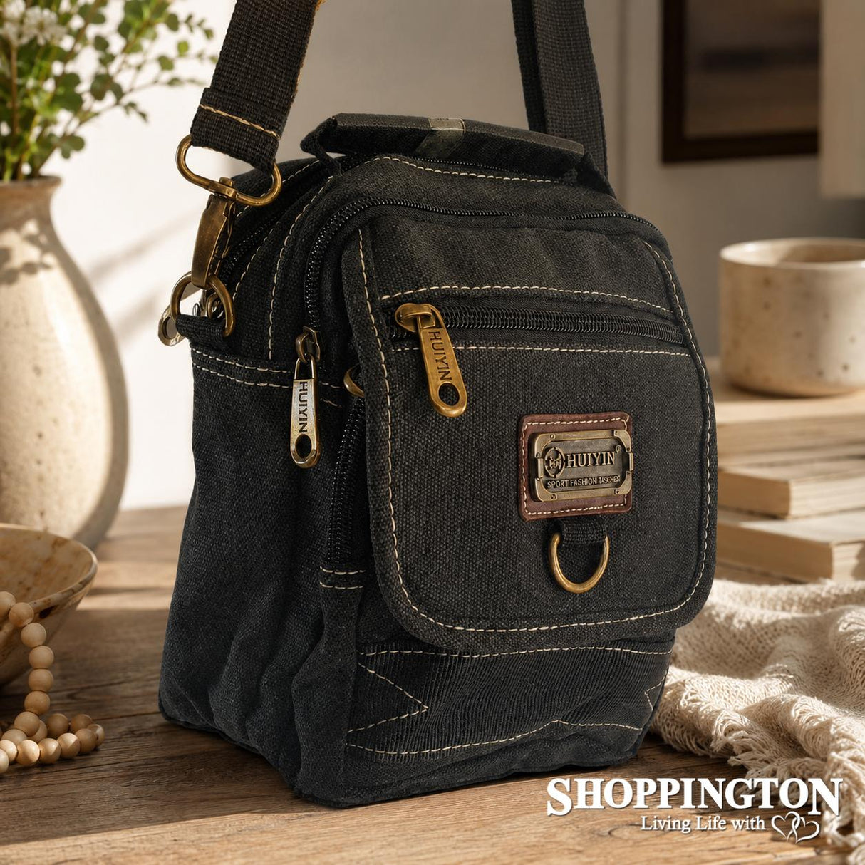 Canvas Satchel Crossbody Bag
