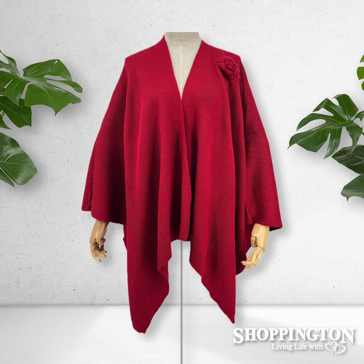 Cape - Rose Shoulder - Red