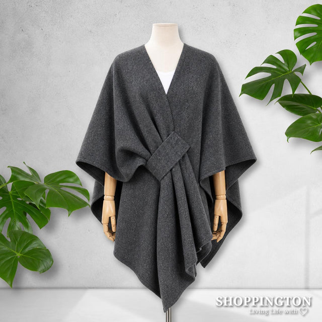 Cape - Loop Tie Dark Grey