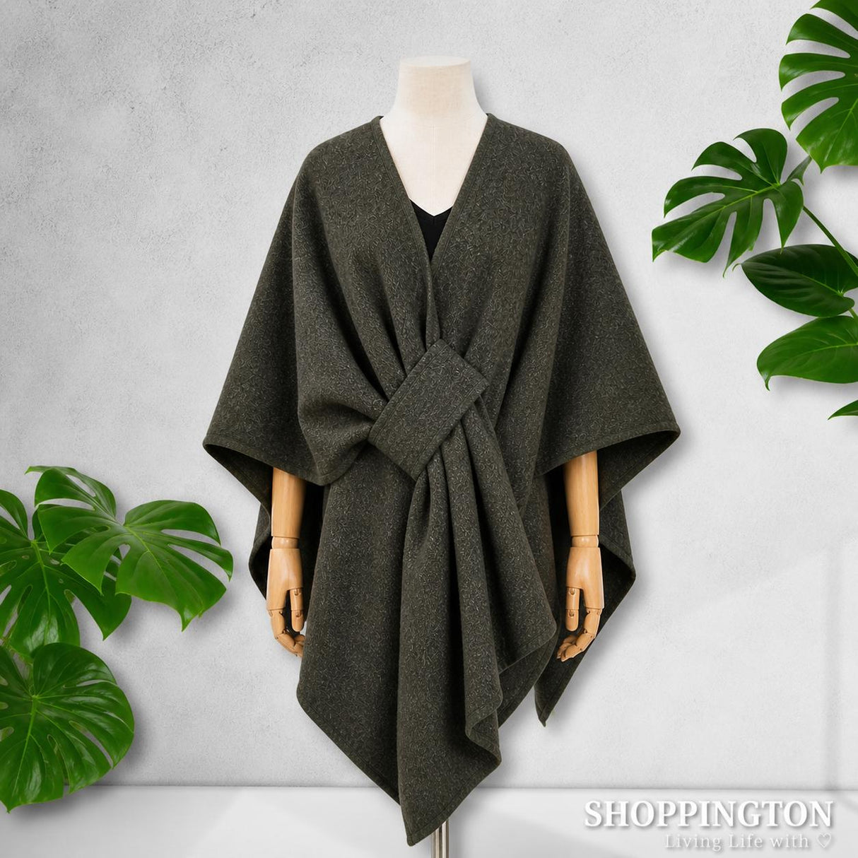 Cape - Loop Tie Olive