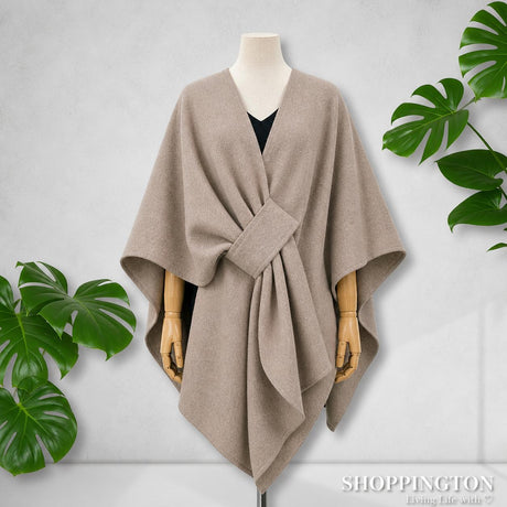 Cape - Loop Tie Taupe