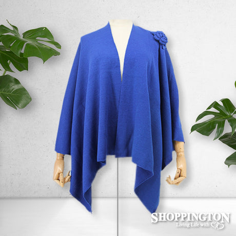 Cape - Rose Shoulder - Cobalt