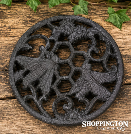 Cast Iron Bee Trivet