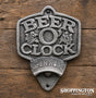 Cast Iron Beer O Clock Bottle Opener