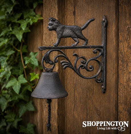 Cast Iron Cat Door Bell