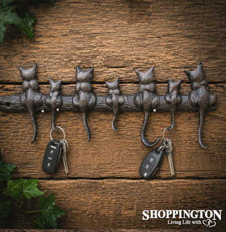 Cast Iron Cat Tail Hanger