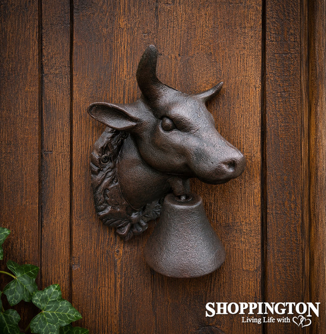 Cast Iron Cow / Bull Door Bell