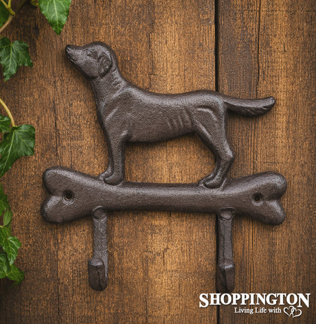 Cast Iron - Dog on Bone Hook