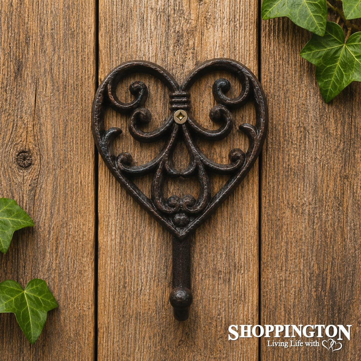 Cast Iron Heart Hook