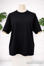 Casual Black Tee Top