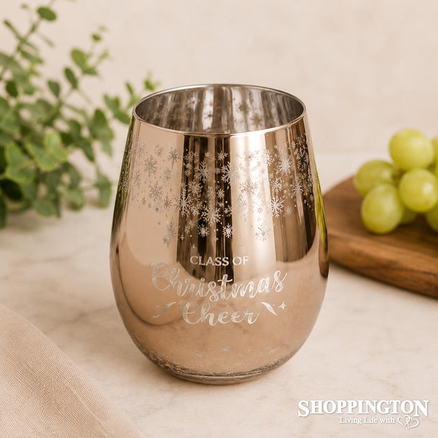 Celeste Silver Stemless Wing Glasses (2pce)