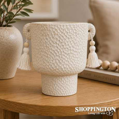 Cement Planter - Adorned (Small)