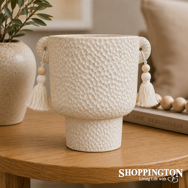 Cement Planter - Adorned (Small)