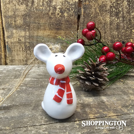 Ceramic Christmas Decoration - Mouse