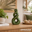 Ceramic Eternal Knot Koru 12cm