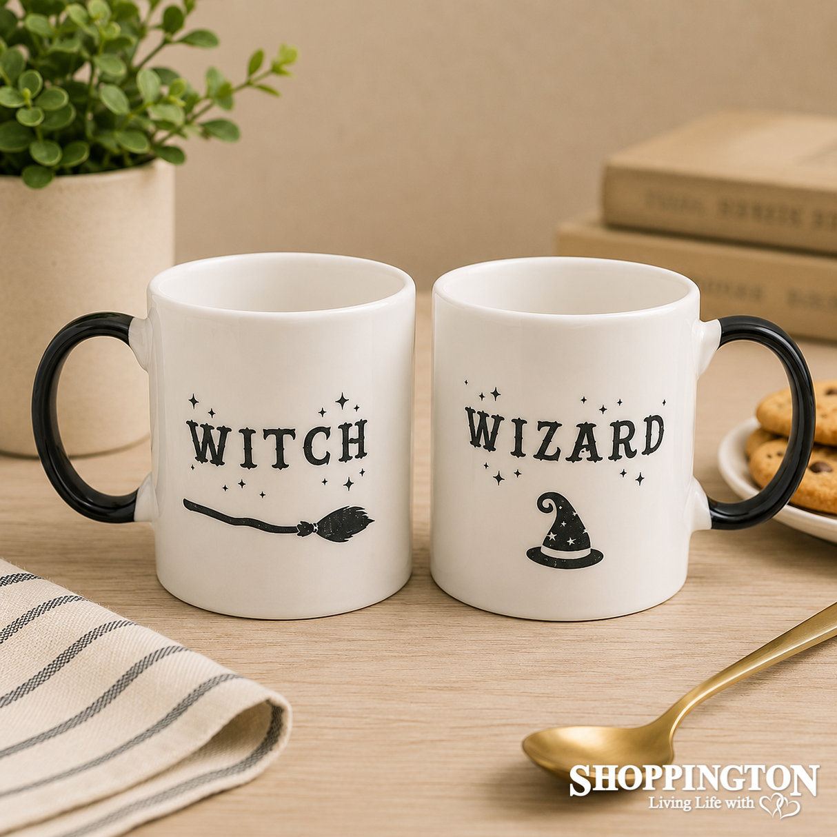 Witch & Wizard Mug Set