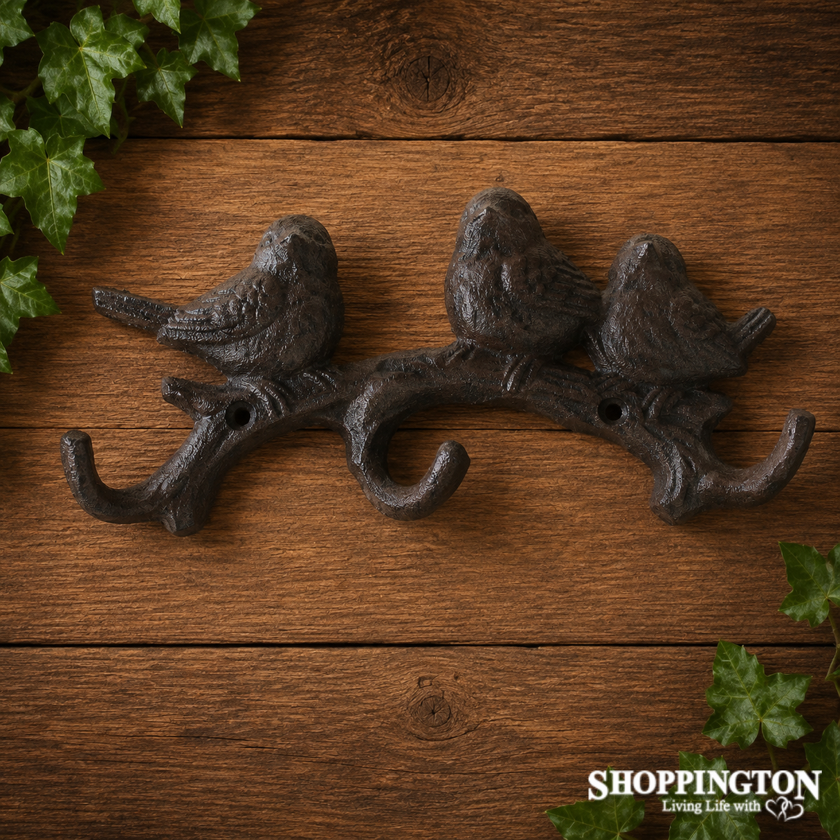 Cast Iron 3 Birds Hook