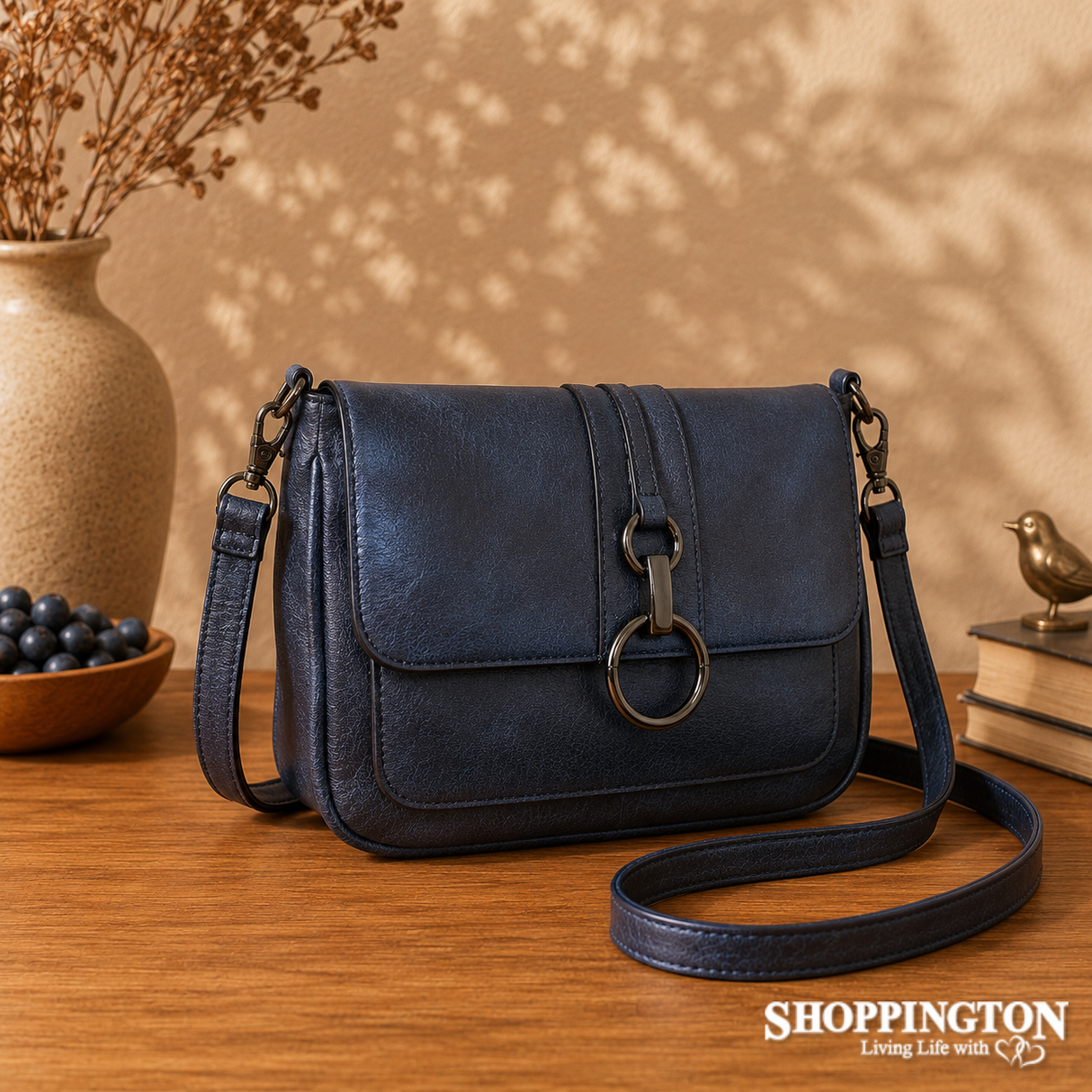 Handbag - Garnet Loop Crossbody Navy