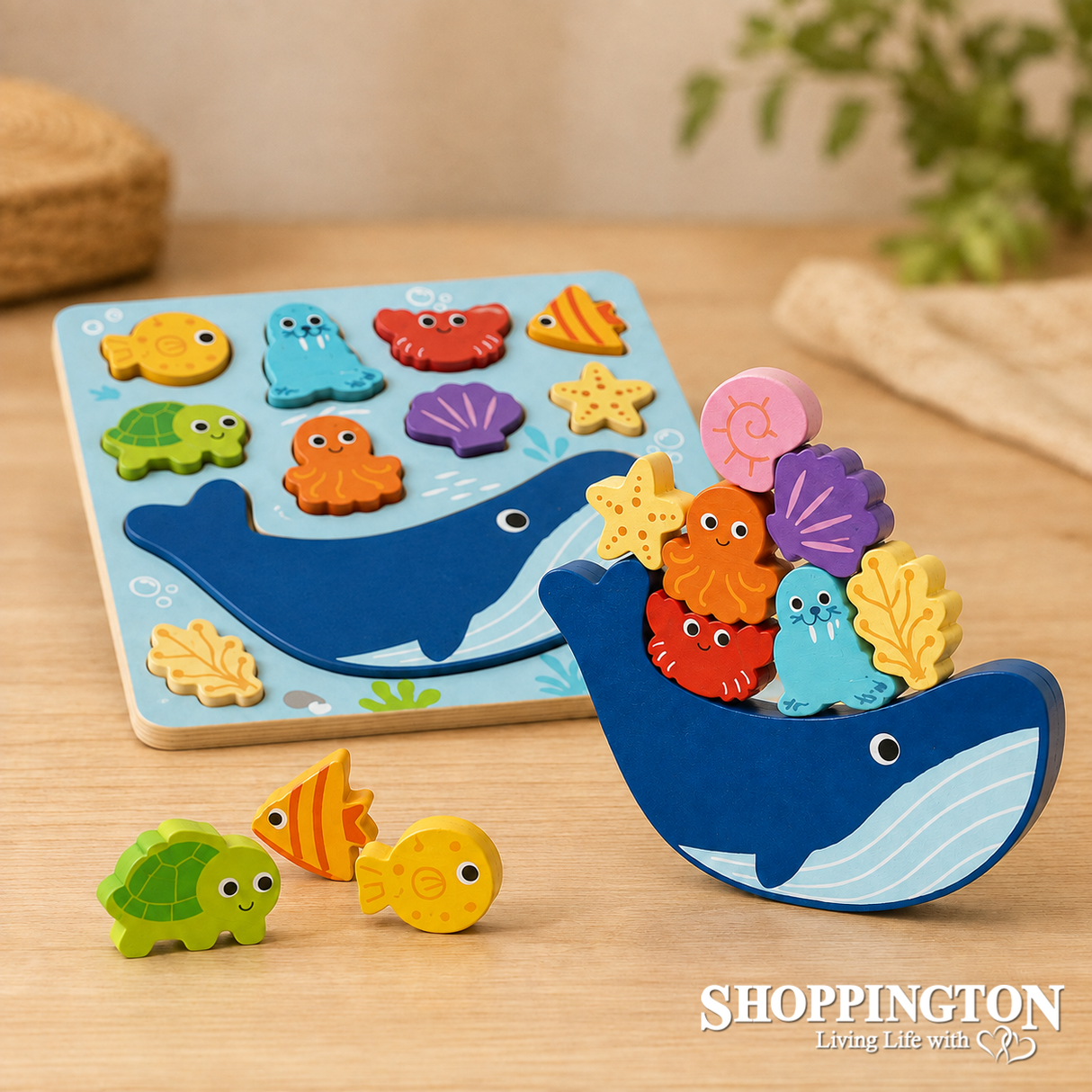 Hi Pando - 2 in 1 Balance Puzzle Ocean