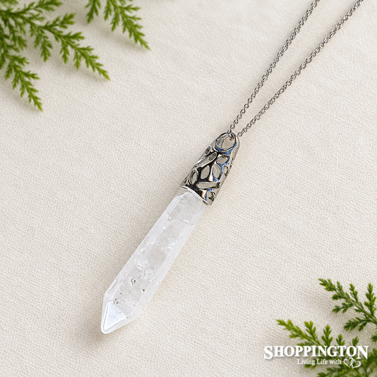Crystal Pendant - Clear Quartz Point