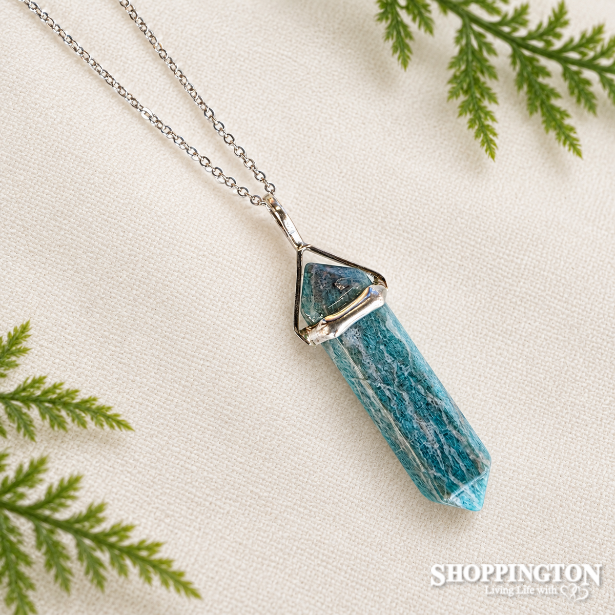 Crystal Pendant - Amazonite Point (sm)