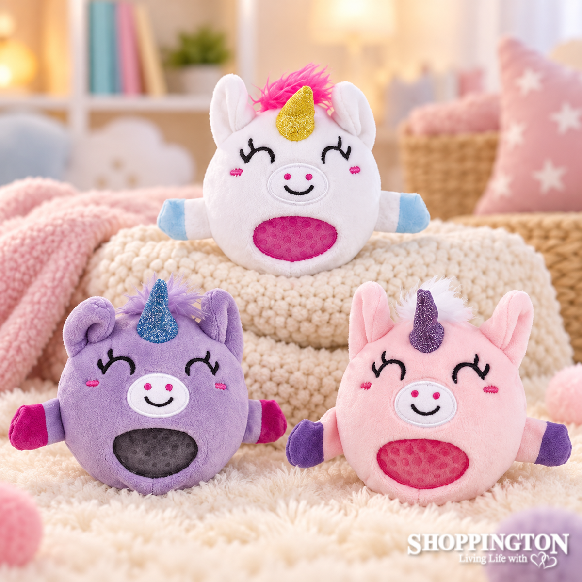 Plush Unicorn Squeeze Ball (assorted)